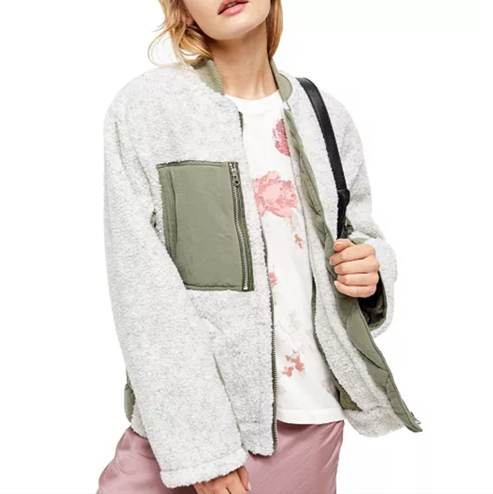 We The Free Gray and Green Jacket